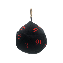 Ultra PRO: Dice Bag - Plush D20 (Dungeons & Dragons / Black & Red)