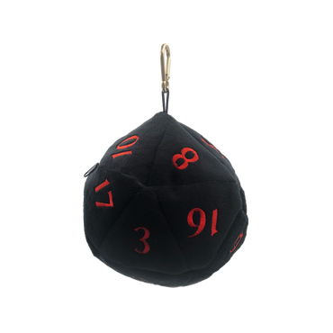 Ultra PRO: Dice Bag - Plush D20 (Dungeons & Dragons / Black & Red)
