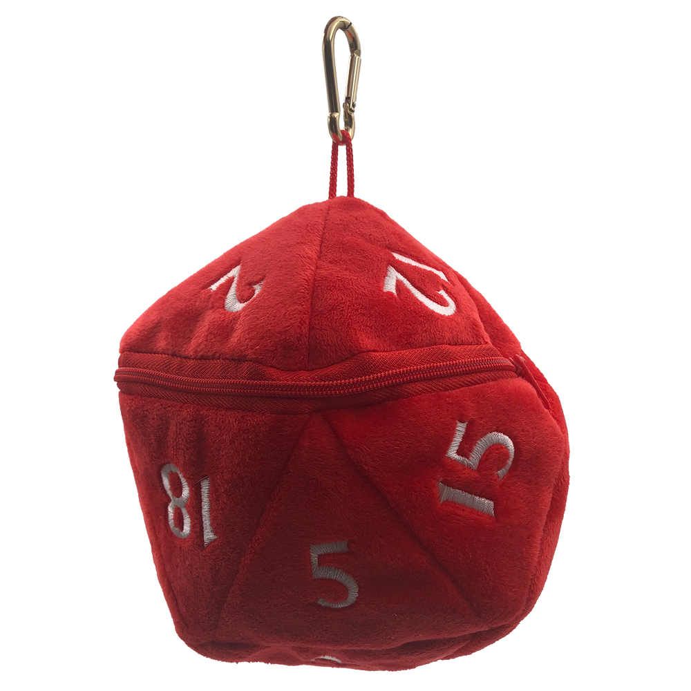 Ultra PRO: Dice Bag - Plush D20 (Red)