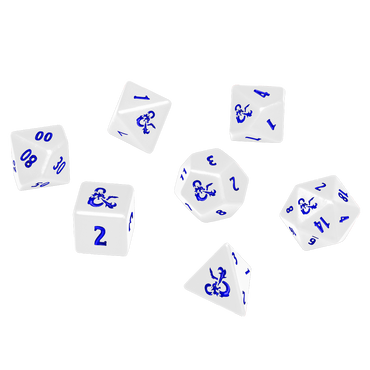 Ultra PRO: Heavy Metal Dice - Icewind Dale (7-Dice Set / White)