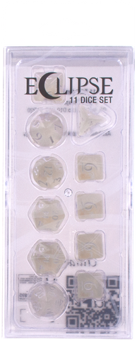 Ultra PRO: 11-Dice Set - Eclipse (Arctic White)