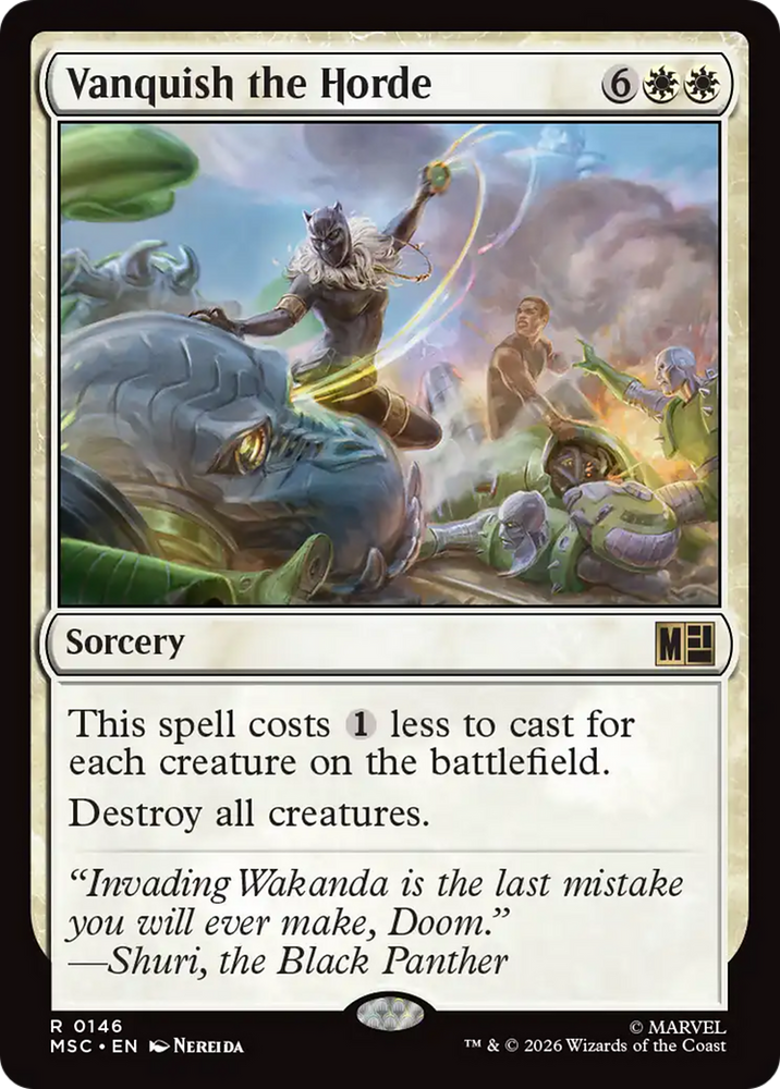Vanquish the Horde (Surge Foil) [Marvel Super Heroes Commander]