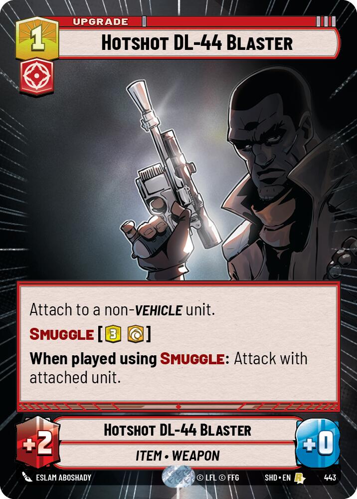 Hotshot DL-44 Blaster (443) (Hyperspace) (443) [Shadows of the Galaxy]
