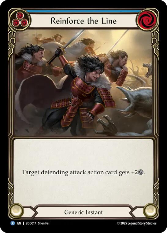 Reinforce the Line (Blue) [BDD017] (Bravo Demo Deck)