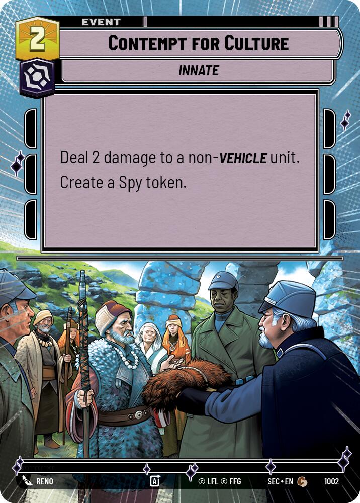 Contempt for Culture (1002) (Hyperspace Foil) (1002) [Secrets of Power]