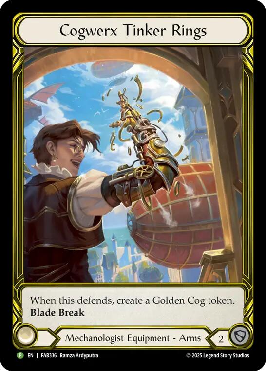 Cogwerx Tinker Rings (Golden) [FAB336] (Promo)  Cold Foil