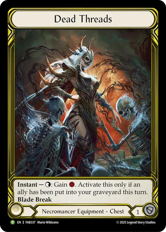 Dead Threads (Golden) [FAB337] (Promo)  Cold Foil
