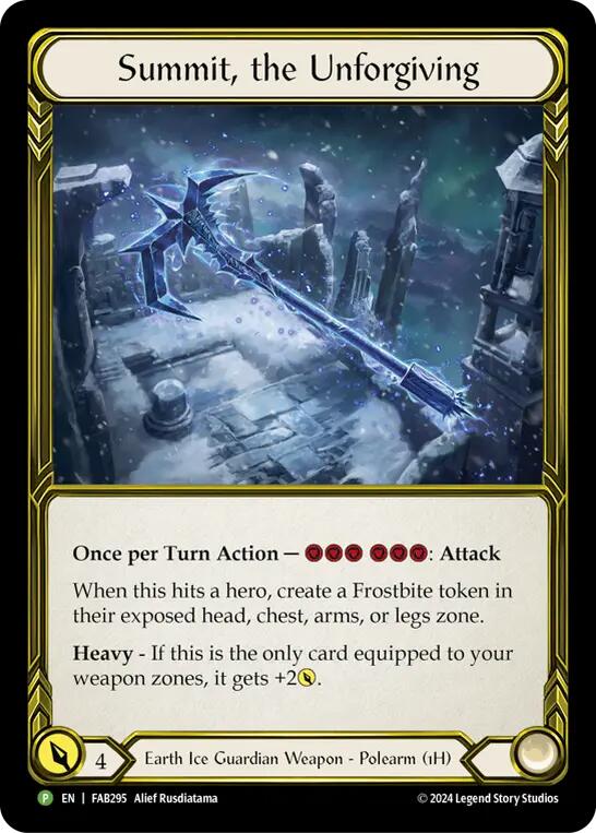 Summit, the Unforgiving (Golden) [FAB295] (Promo)  Cold Foil