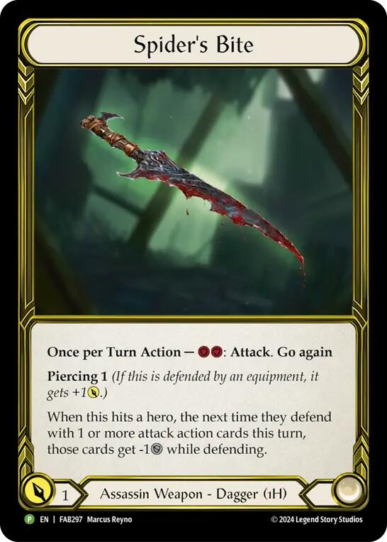 Spider's Bite (Golden) [FAB297] (Promo)  Cold Foil