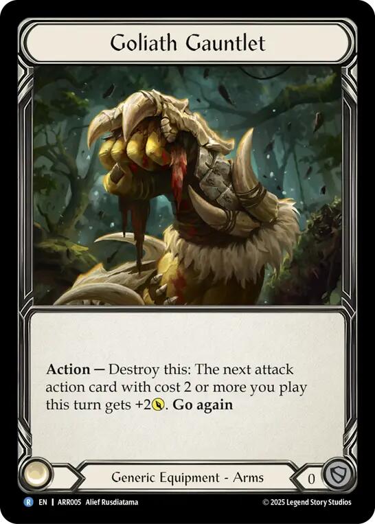 Goliath Gauntlet [ARR005] (Armory Deck: Rhinar)  Rainbow Foil