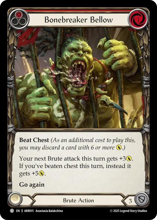 Bonebreaker Bellow (Red) [ARR015] (Armory Deck: Rhinar)