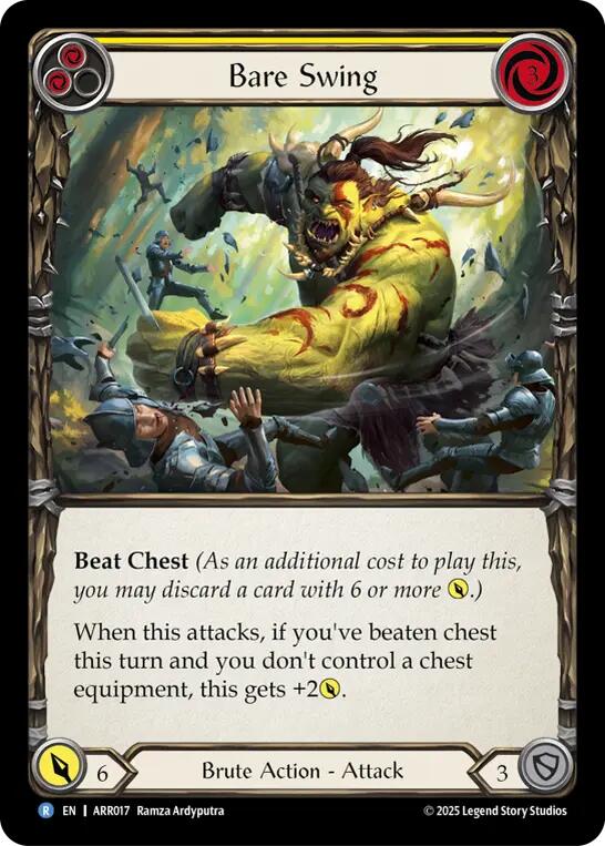 Bare Swing (Yellow) [ARR017] (Armory Deck: Rhinar)