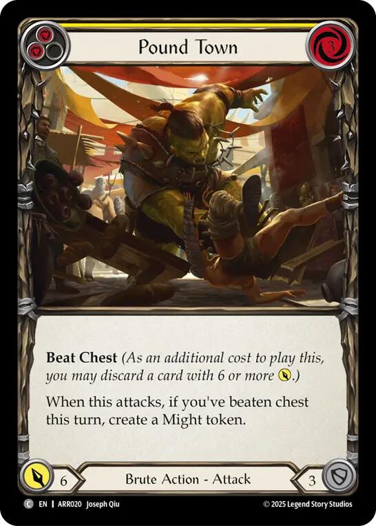 Pound Town (Yellow) [ARR020] (Armory Deck: Rhinar)