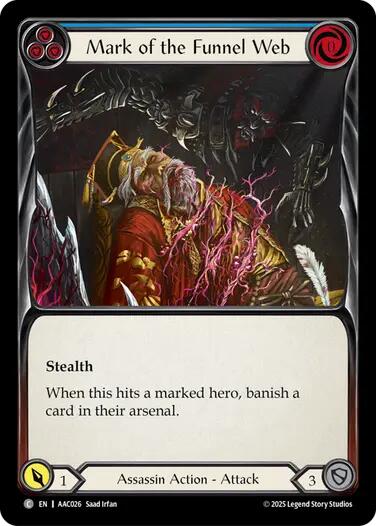 Mark of the Funnel Web (Blue) [AAC026] (Armory Deck: Arakni)