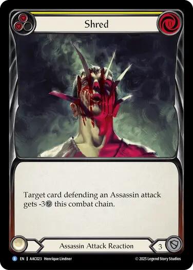 Shred (Yellow) [AAC023] (Armory Deck: Arakni)