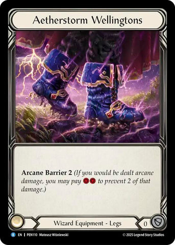 Aetherstorm Wellingtons [PEN110] (Compendium of Rathe)  Cold Foil