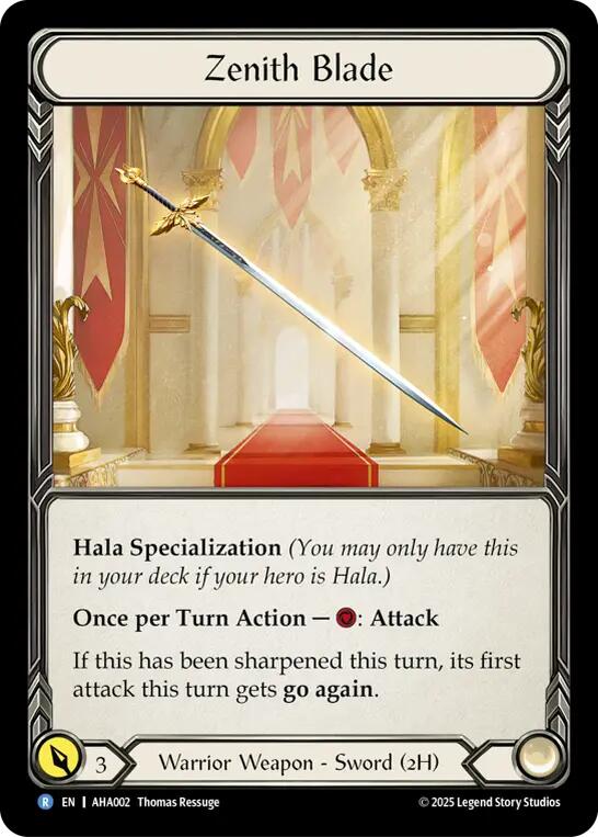Zenith Blade [AHA002] (Armory Deck Origins: Hala)  Rainbow Foil