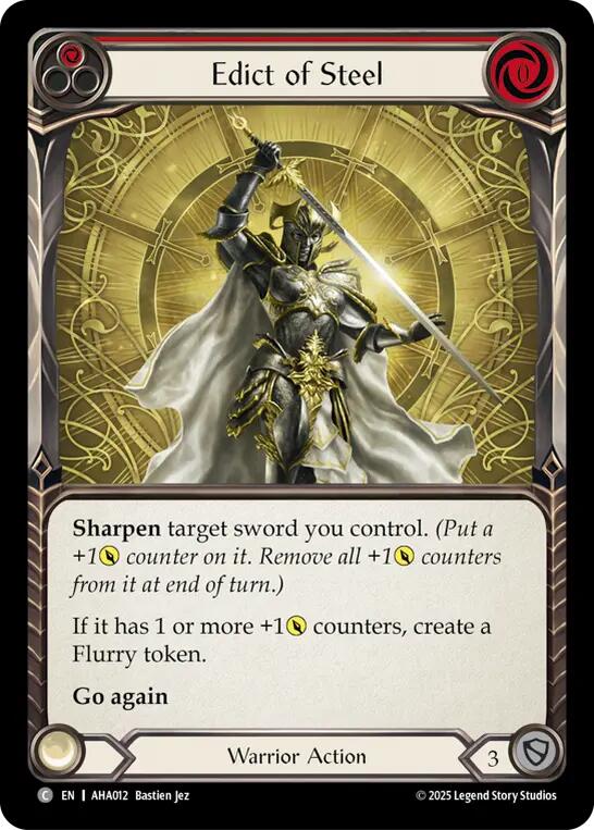 Edict of Steel [AHA012] (Armory Deck Origins: Hala)