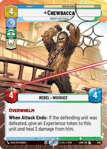 Chewbacca - Mighty Rescuer (536) (Hyperspace Foil) (536) [A Lawless Time]
