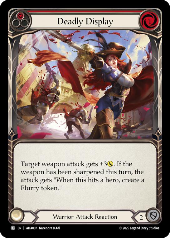 Deadly Display (Red) [AHA007] (Armory Deck Origins: Hala)