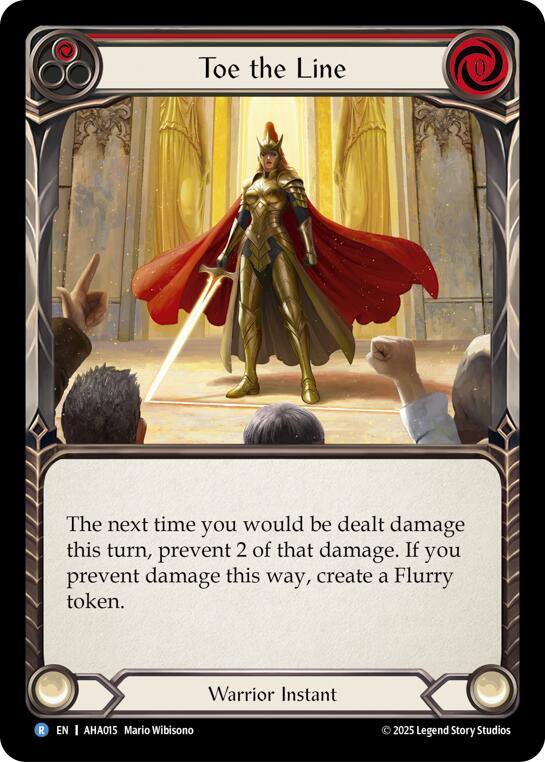 Toe The Line (Red) [AHA015] (Armory Deck Origins: Hala)