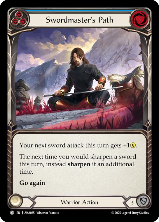 Swordmasters Path (Blue) [AHA025] (Armory Deck Origins: Hala)