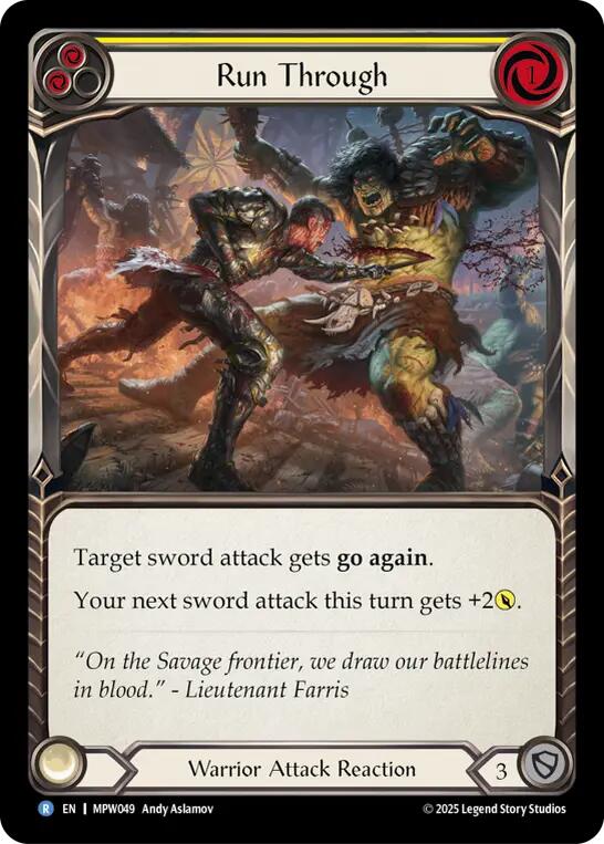 Run Through (Yellow) [MPW049] (Mastery Pack Warrior)