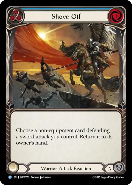 Shove Off (Blue) [MPW052] (Mastery Pack Warrior)  Rainbow Foil