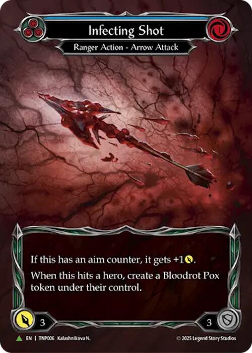 Infecting Shot (Blue) (Marvel) [TNP006] (Promo)  Rainbow Foil