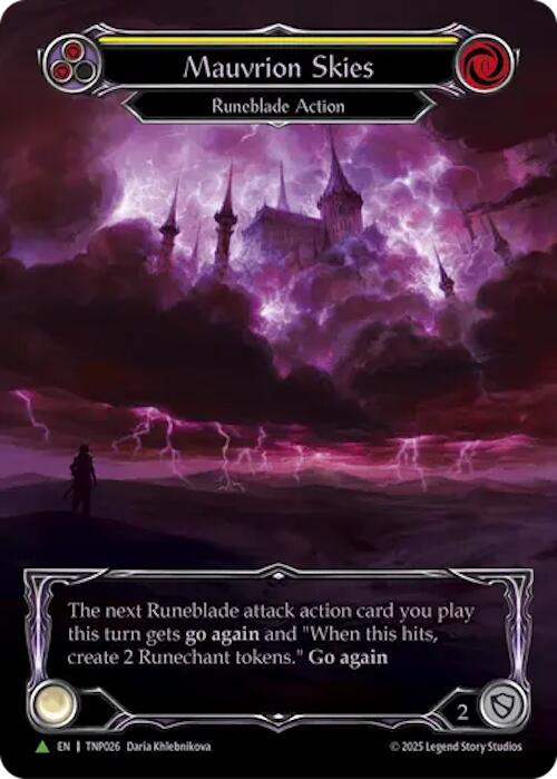 Mauvrion Skies (Yellow) (Marvel) [TNP026] (Promo)  Rainbow Foil
