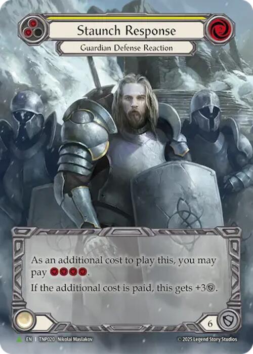 Staunch Response (Yellow) (Marvel) [TNP020] (Promo)  Rainbow Foil