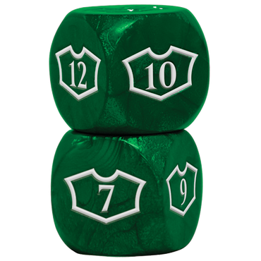 Ultra PRO: Loyalty Dice Set - 22MM Deluxe with 7-12 (Forest)