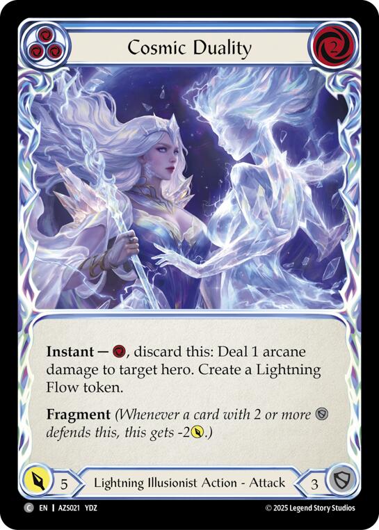 Cosmic Duality (Blue) [AZS021] (Armory Deck: Zyggy)  Rainbow Foil