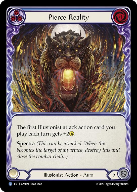 Pierce Reality (Blue) [AZS024] (Armory Deck: Zyggy)