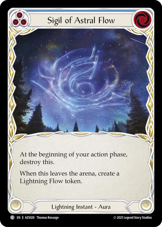 Sigil Of Astral Flow (Blue) [AZS028] (Armory Deck: Zyggy)