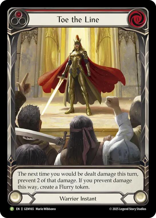 Toe the Line (Red) [GEM165] (Gem Pack 5)