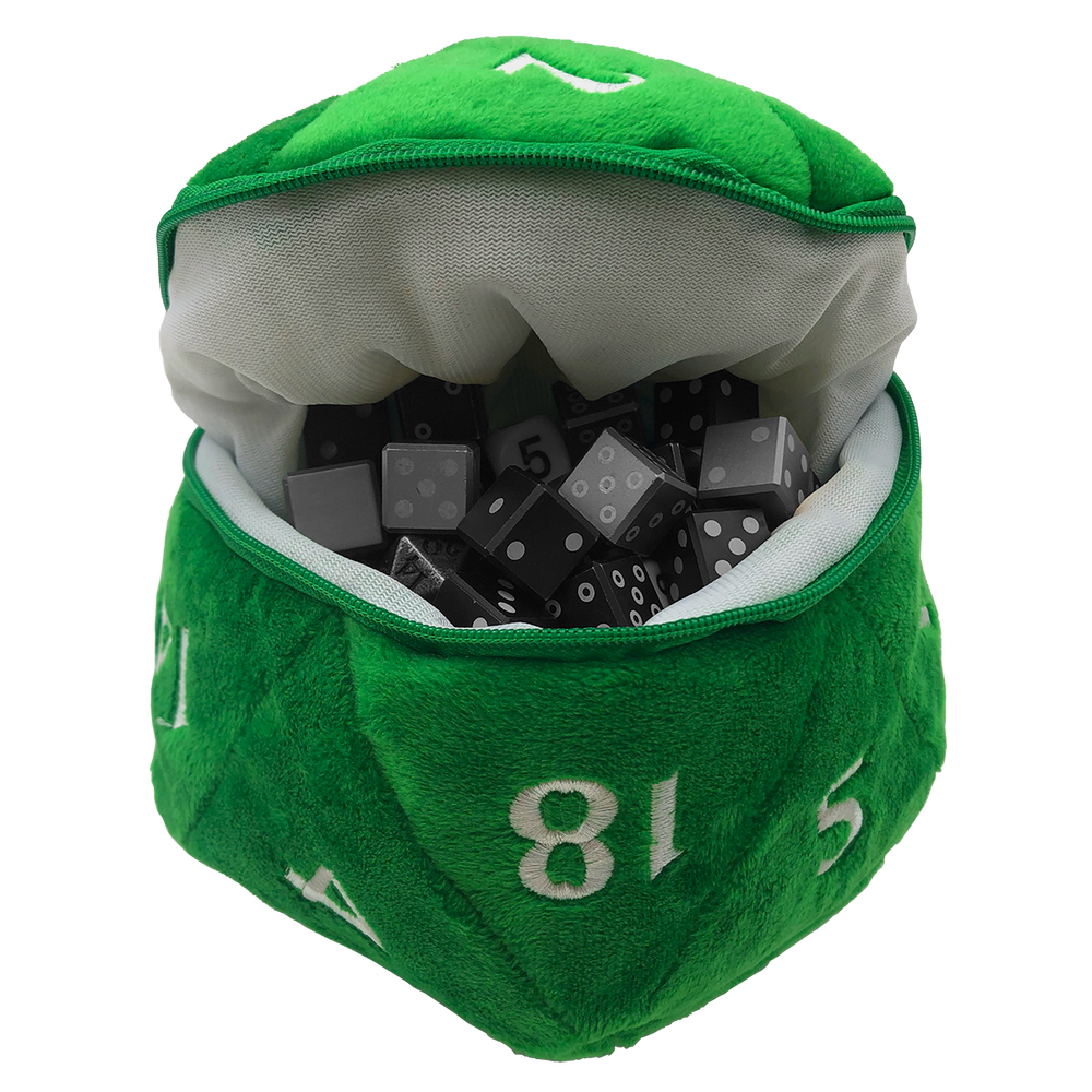 Ultra PRO: Dice Bag - Plush D20 (Green)
