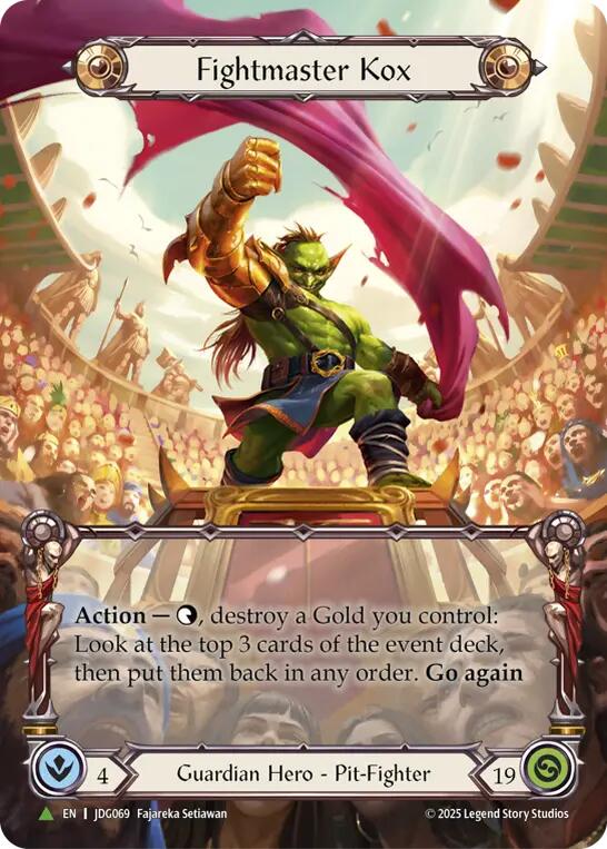 Fightmaster Kox (Marvel) [JDG069] (Promo)  Cold Foil