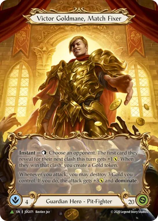 Victor Goldmane, Match Fixer (Marvel) [JDG071] (Promo)  Cold Foil