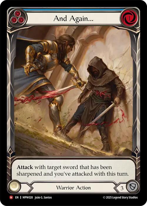 And Again... (Blue) [MPW028] (Mastery Pack Warrior)  Rainbow Foil