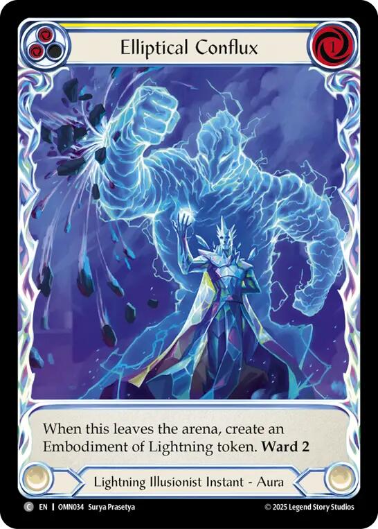 Elliptical Conflux (Yellow) (Extended Art) [OMN034] (Omens of the Third Age)  Cold Foil