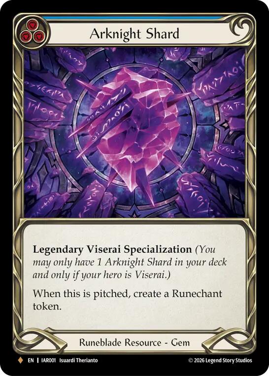 Arknight Shard (Blue) [IAR001] (Usurp the Shadow Throne)