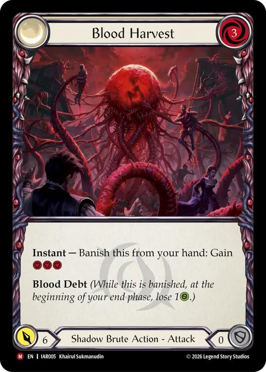 Blood Harvest [IAR005] (Usurp the Shadow Throne)  Rainbow Foil