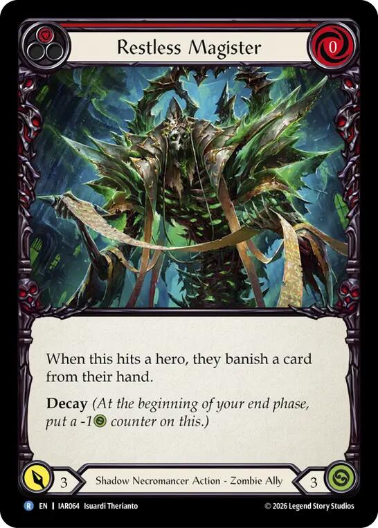 Restless Magister (Red) [IAR064] (Usurp the Shadow Throne)