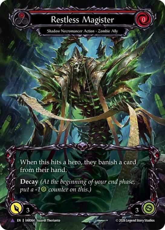 Restless Magister (Red) (Marvel) [IAR064] (Usurp the Shadow Throne)  Cold Foil
