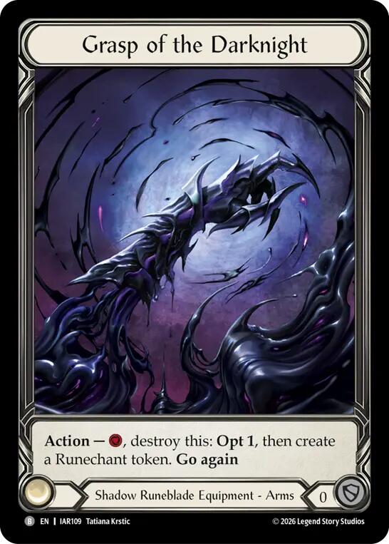 Grasp of the Darknight (Extended Art) [IAR109] (Usurp the Shadow Throne)  Cold Foil