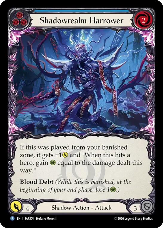Shadowrealm Harrower (Blue) [IAR174] (Usurp the Shadow Throne)