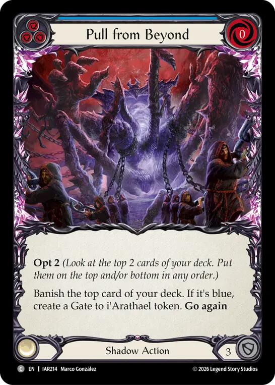 Pull from Beyond (Blue) [IAR214] (Usurp the Shadow Throne)