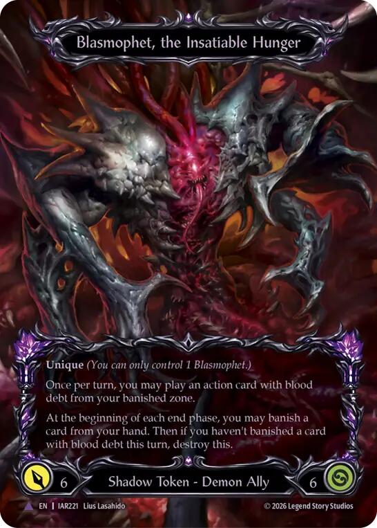 Blasmophet, the Insatiable Hunger (Marvel) [IAR221] (Usurp the Shadow Throne)  Cold Foil