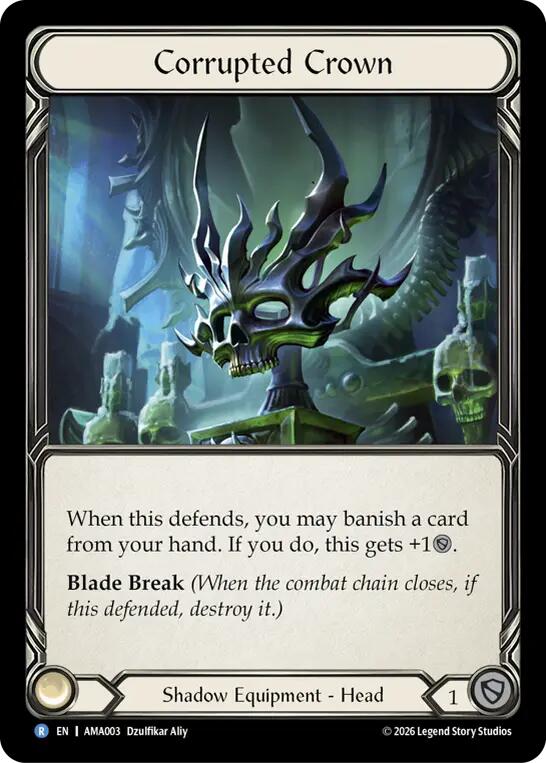Corrupted Crown [AMA003] (Armory Deck: Malice)  Rainbow Foil